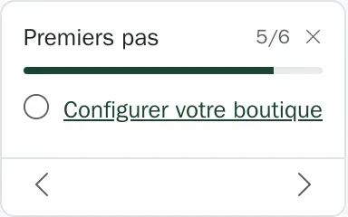 La liste de démarrage dans la barre latérale