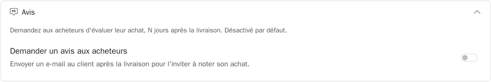 Le réglage des demandes d’avis